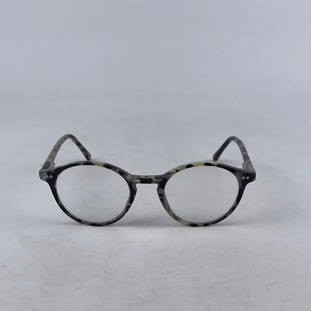 Tijn 761-T28 C6 Eyeglasses Frame Women‎ Black Tie Dye Plastic Oval 48-22-145